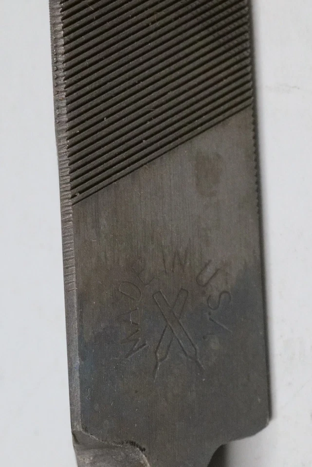 1 x Nicholson 8" Three Square Smooth Cut Triangle Hand File Vintage Made In USA - Image 3 of 4