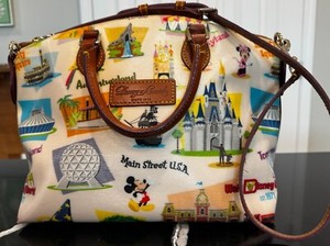 Disney Dooney & Bourke Disney World Retro Satchel Purse Bag Crossbody RARE