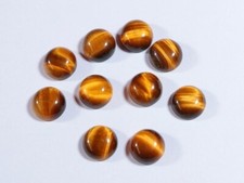 5 Pcs Top AAA 3MM-20MM Natural Tiger's Eye Round Cabochon Gemstone 