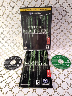 Enter the Matrix - Player's Choice (GameCube, 2003) CIB. NM Discs. Tested!