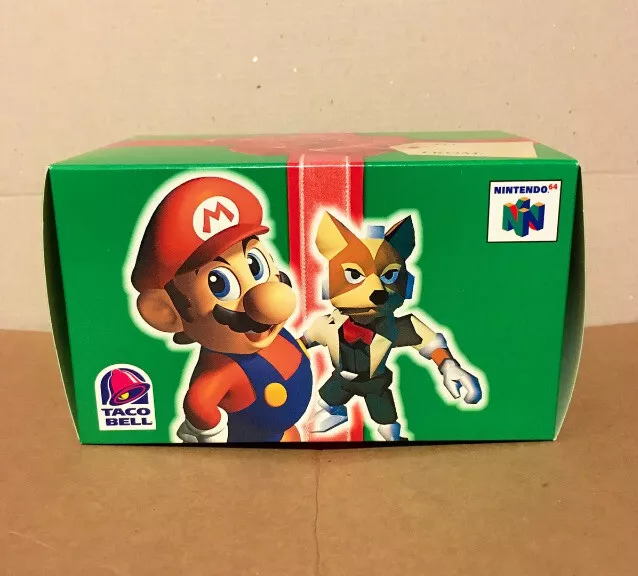 Nintendo 64 Super Mario Donkey Kong Fox McCloud Taco Bell Kids Meal box  (1997)