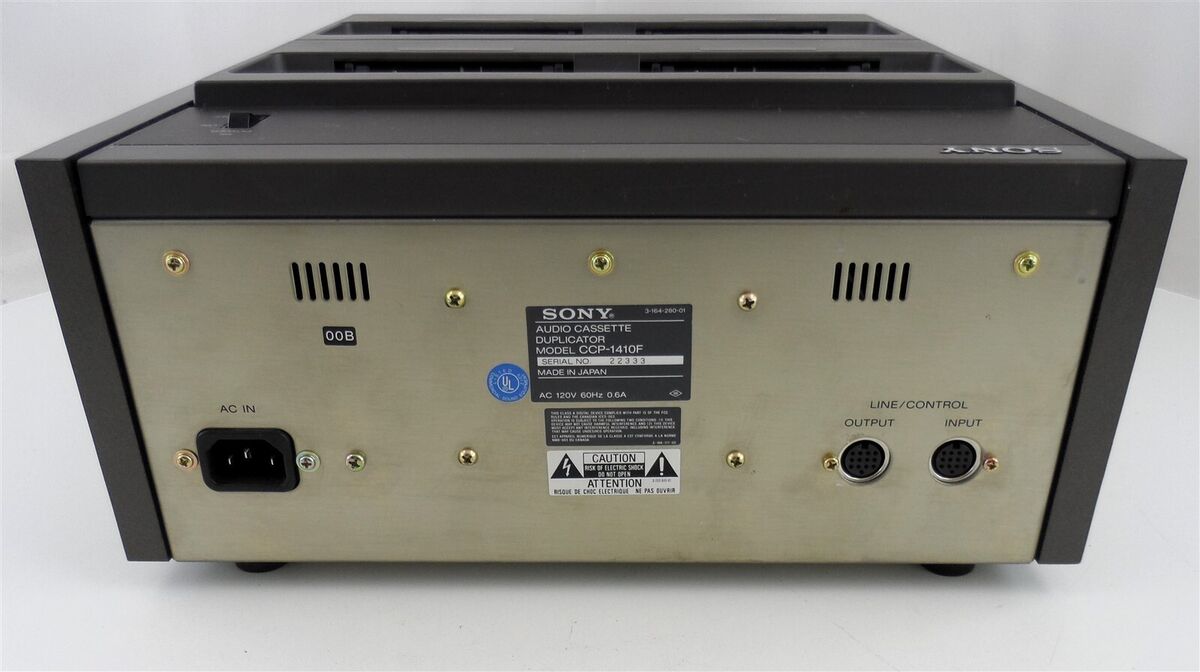 Sony CCP-1310F and CCP-1410F Audio Cassette Duplicators for Sony CCP-1310F and CCP-1410F Audio Cassette Duplicators for