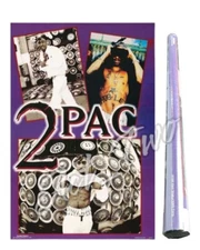 Vintage 90’s Tupac Shakur 2Pac Collage 1998 Scorpio Posters 21.25”x34.25” NEW