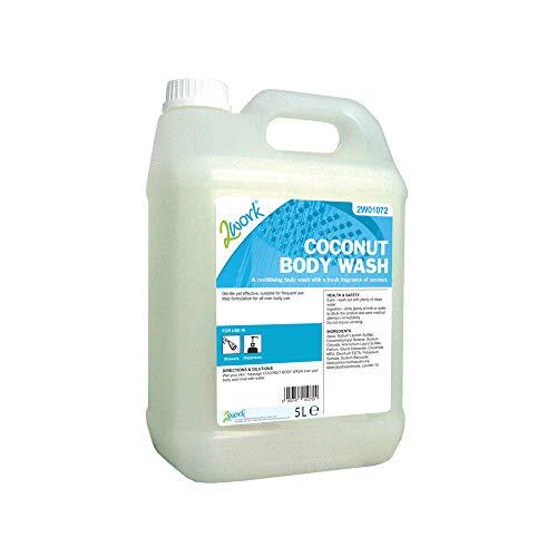 2Work Coconut Body Wash Mild Formula 5 Litre Bulk Bottle 2W01072 - Image 4