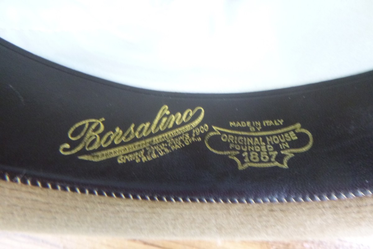 Vintage Borsalino Alessandria Italy Men's Light Brown Felt