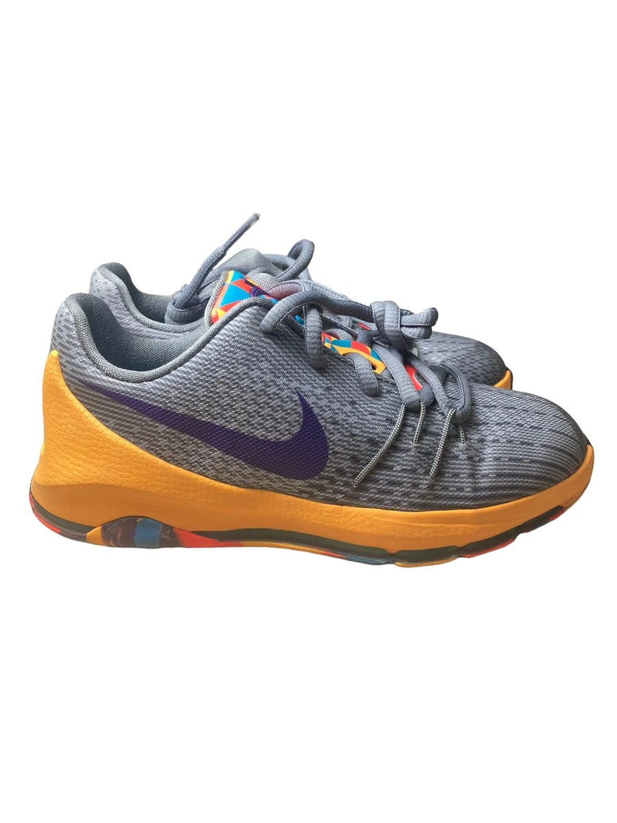 NIKE KD 8 Grey Blue Lagoon Court Purple MISMATCHED L 12C R 13C 768868 050