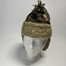 Baby Gap Camo Fleece Trapper Hat Winter Toddler Size M/L 4-5 years