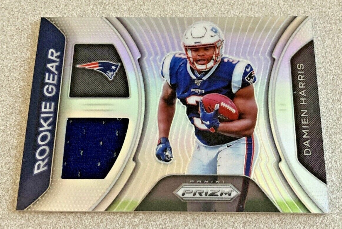 2019 Panini Prizm Rookie Gear Silver Prizm #RG-DA Damien Harris Patriots