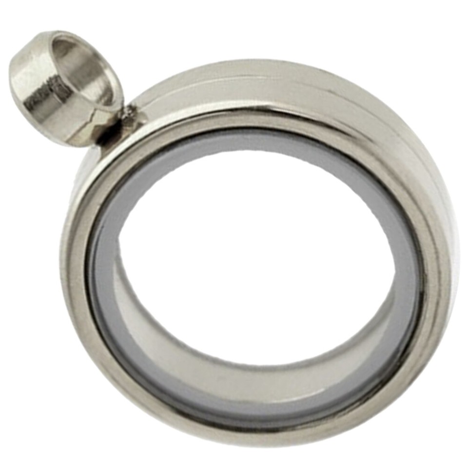 Round Picture Frame Photo Necklace Pendants Elegant Locket Spotlight