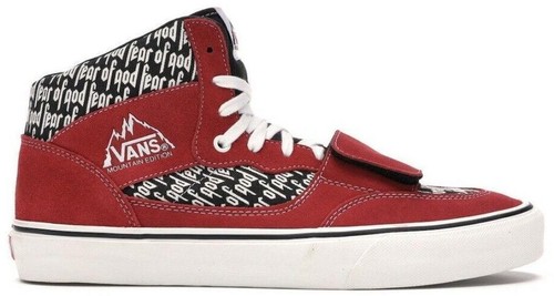 Fear of God FOG Vans Slip-On 47 V DX Red Black White size us 8 | eBay