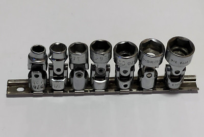 MAC Cornwell S-K  3/8 Drive SAE Swivel Universal Socket Set 7 Pc  3/8 - 3/4  USA
