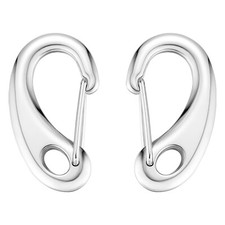 STEEL HAWK Heavy Duty Cold Forged Stainless Steel 316 Spring Gate Snap Hook Clip