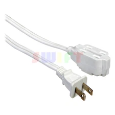 CHOOSE : 16/2 Light Duty Indoor Extension Cord White High Quality And Free Ship