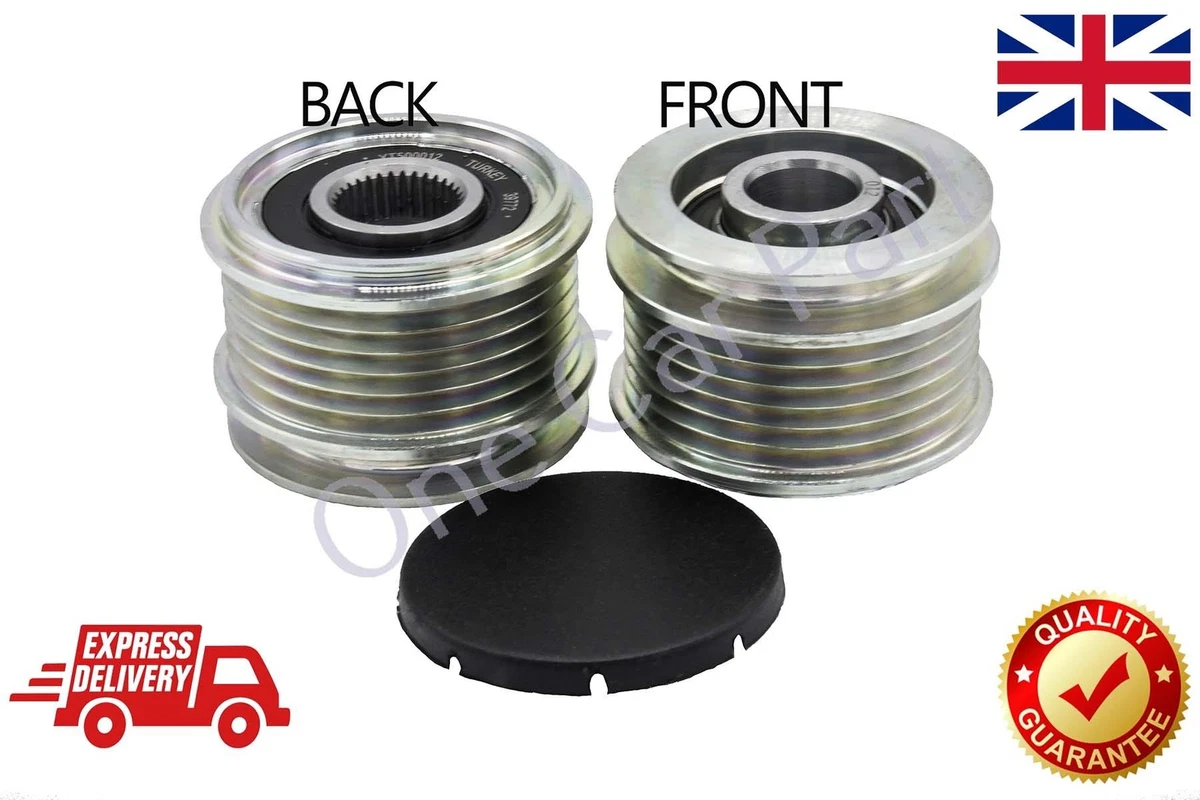 Alternator clutch top pulley symptoms