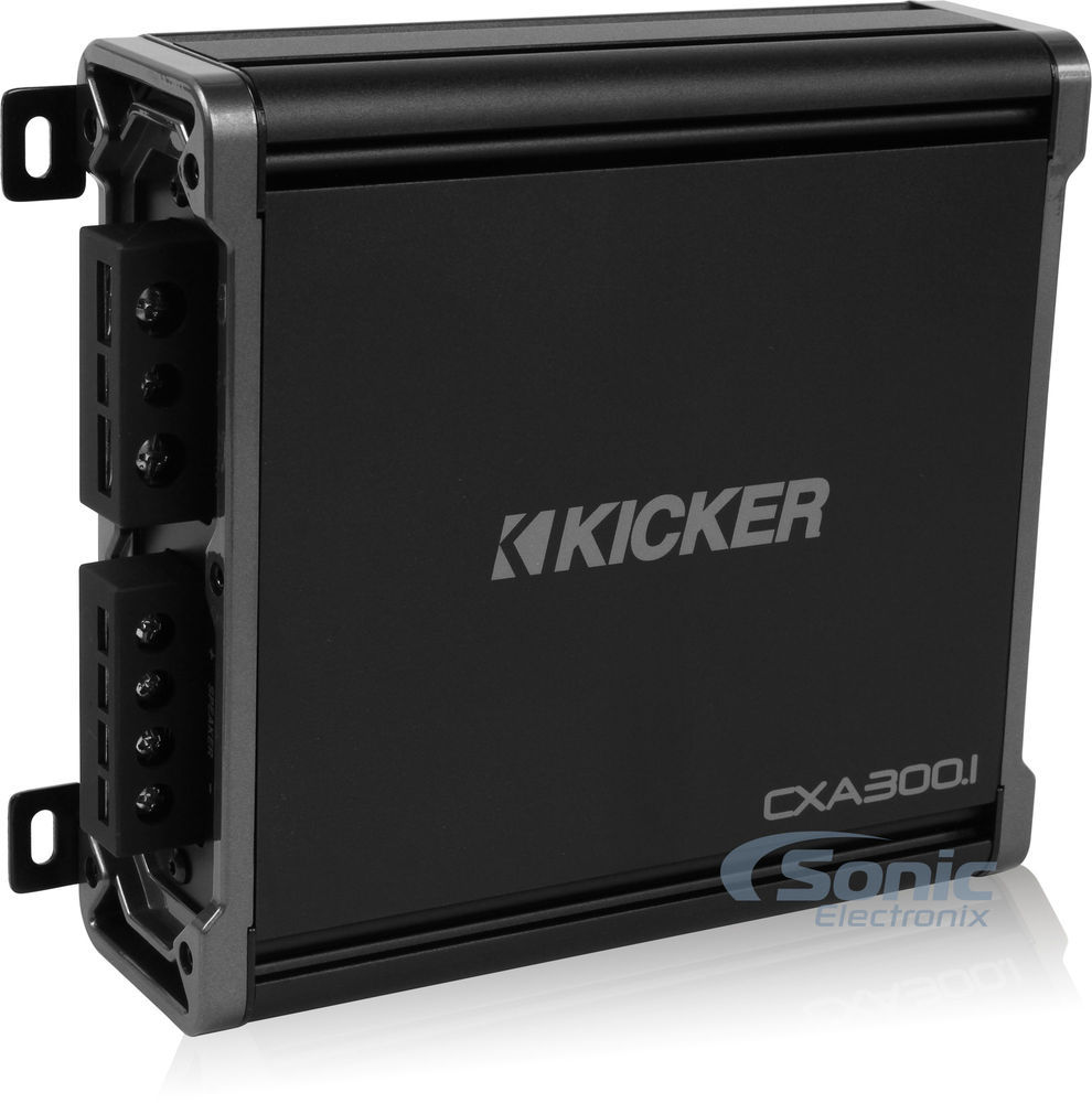 KICKER CXA300.1 300W Mono Class D Amplifier - Black