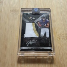 Kyle Hamilton - Ravens - 2022 Panini Black RPA RC Rookie Patch AUTO 85/199 