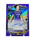 GRACE KNOX 2025-26 Bowman Chrome U Purple Auto /250 LSU #CPA-GK RC SP MINT