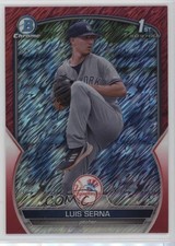 2023 Bowman Chrome Prospects Red Shimmer Refractor 3/5 Luis Serna #BCP-168 s5j