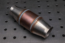 200 cpsi  Metall Sportkat Ø76,1mm 3,0" Ø100mm mit E Prüfzeichen mit Nummer