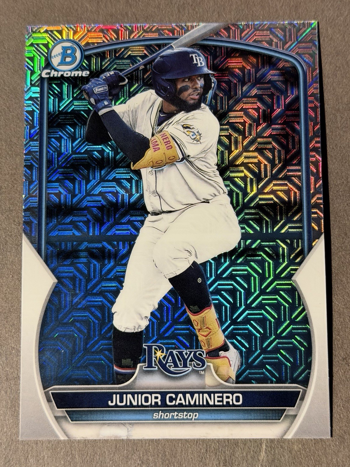 Junior Caminero 2023 Bowman Chrome Mega Box Card #BCP162