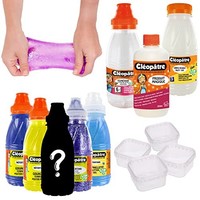 Cleopatre Slime Bastelset 6-Teilig Mit Pva-Kleber Aktivator Farben Glitzer