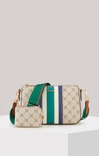 Borsa Joop bag borsa a tracolla Mazzolino Due Jasmina in tortora/verde/blu nuova