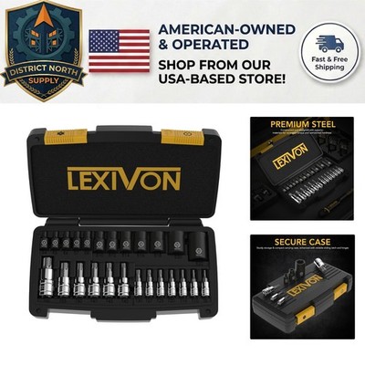 Precision 25-Piece S2 Alloy Torx and E-Torx Bit Set with