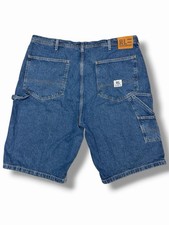 Vintage Polo Jeans Co Carpenter Shorts 40 Denim Ralph Lauren Y2K Workwear Blue