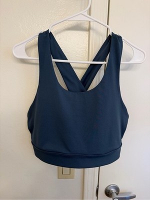Fabletics No Bounce High Impact Sports Bra Blue Size XXL