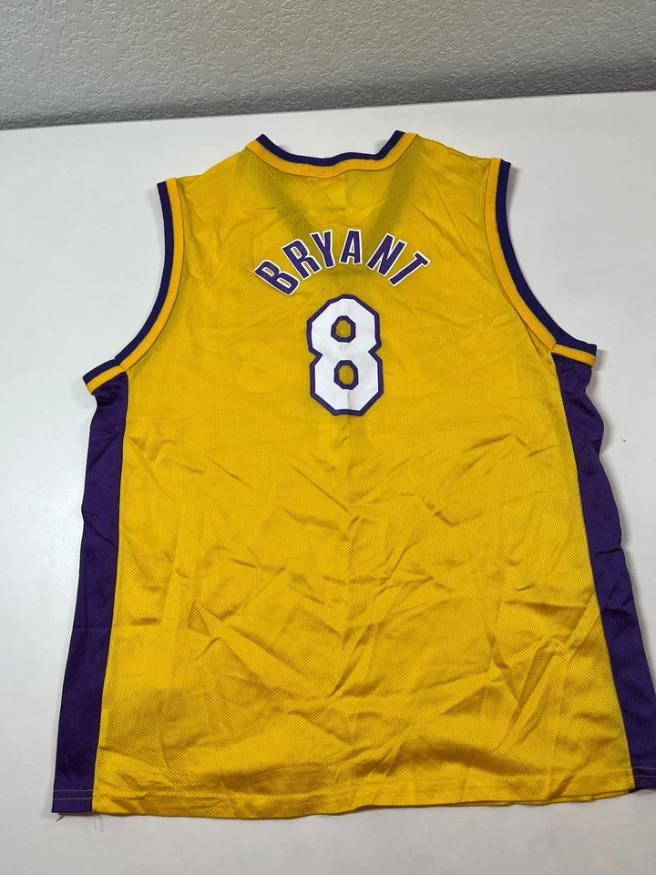 Camiseta de oro amarillo campeón LA Los Angeles Laker Kobe Bryant jóvenes niños XL 18/20 Foto 3 de 4