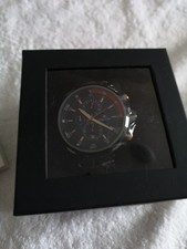 Oskar Emil Herren Uhr Quarz in Blau. Water Resistant ATM. Lederarmband. Neu.