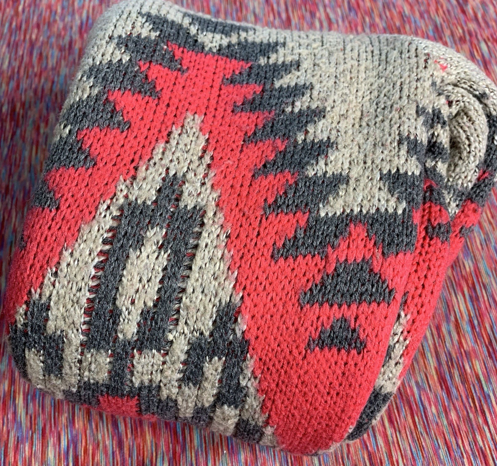 Eleven Star Small Aztec Pattern Open Front Sweate… - image 12