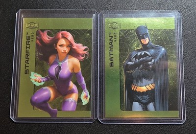 Batman + Starfire 2025 Metal Universe Batman Lime Green FX PMG /175