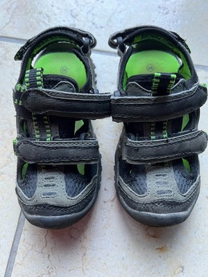 Trekking Schuhe vorne-hinten Klettverschluss grau-grün ''Bobbi Shoes'' 26