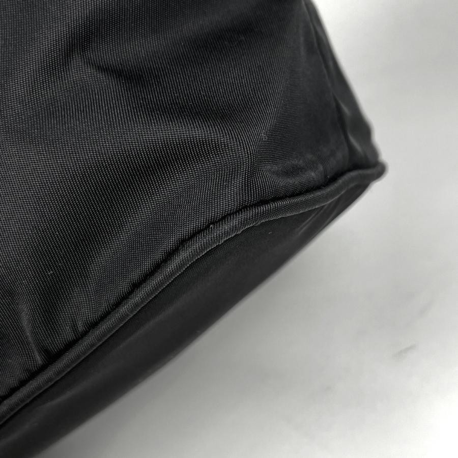 PRADA Plate Handbag Nylon Black 18.5cm #BS1587 thumbnail 3