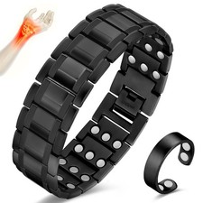 Pulsera De Terapia Magnetica De Cobre Con Imanes De 3800 Gauss Para Hombre