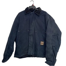 Berne Jacket Mens XL R Duck Canvas Corduroy Trim Quilted Lined Barn Chore Coat