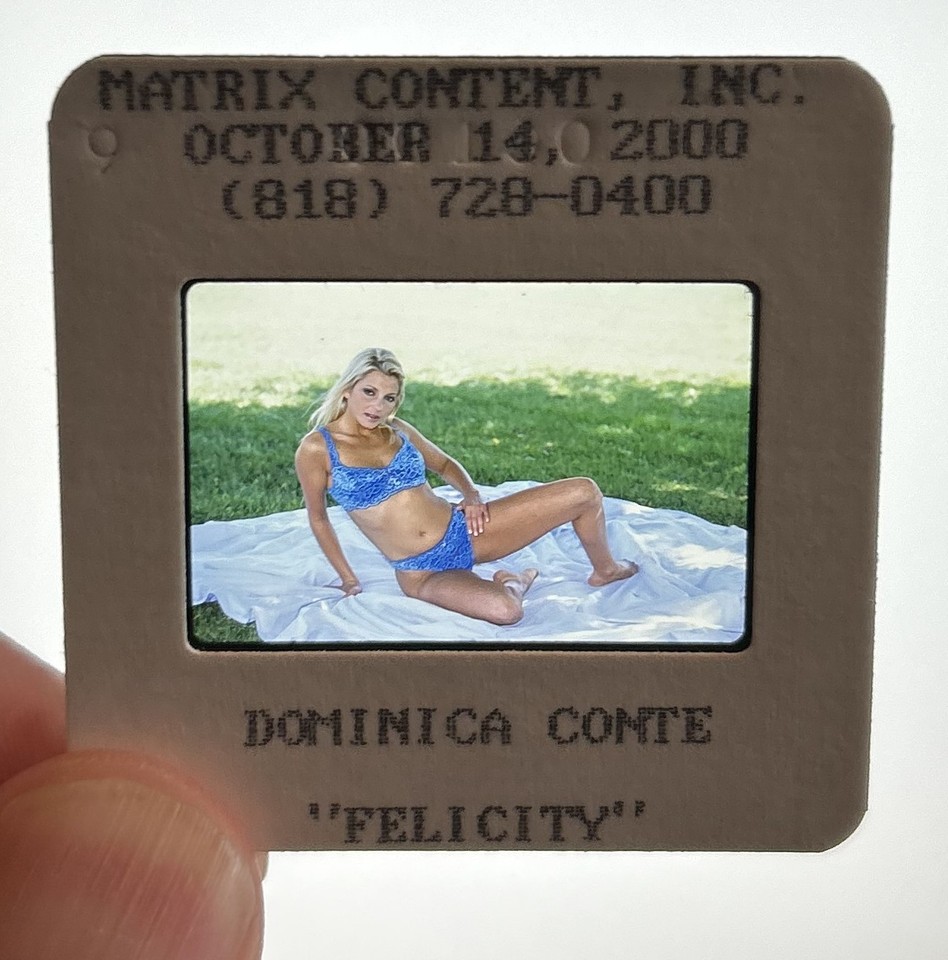 Vintage Non Nude 2000's 35mm Transparency Slide Female Lingerie Model