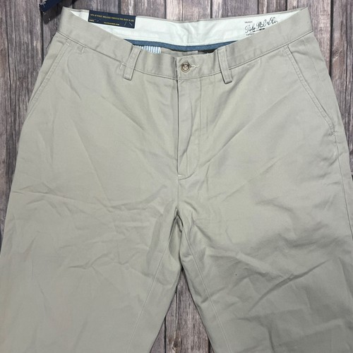 NEW Polo Ralph Lauren Relaxed Fit Pants Chino 33x30 Mens Beige Straight Cotton - Picture 4 of 12