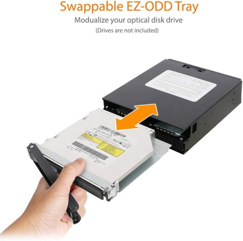 ICY DOCK Wechselrahmen für 2X 2,5 Zoll (6,4cm) SATA/SAS SSD/HDD und 1x SATA Slim - Afbeelding 5 van 9