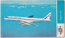 1962 United Airlines Air Atlas Route Map DC-8 B720 Caravelle Jet Age Brochure