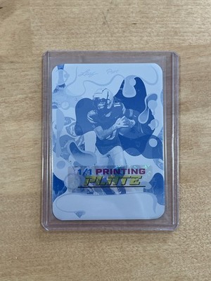 Lajohntay Wester 2025 Leaf Eclectic Signature Series Football 1/1 Printing Plate