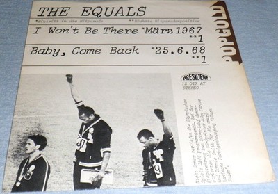 The Equals - I Wan`t Be There/Baby, Come Back 7'' Vinyl Single