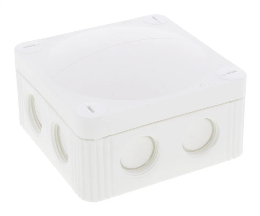 Wiska Combi Junction Box White 308 85x85x51mm 5 Pole 10060611 308/5 WH