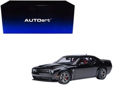 2023 Dodge Challenger SRT Super Stock Pitch Black with Red Interior 1/18 Model C