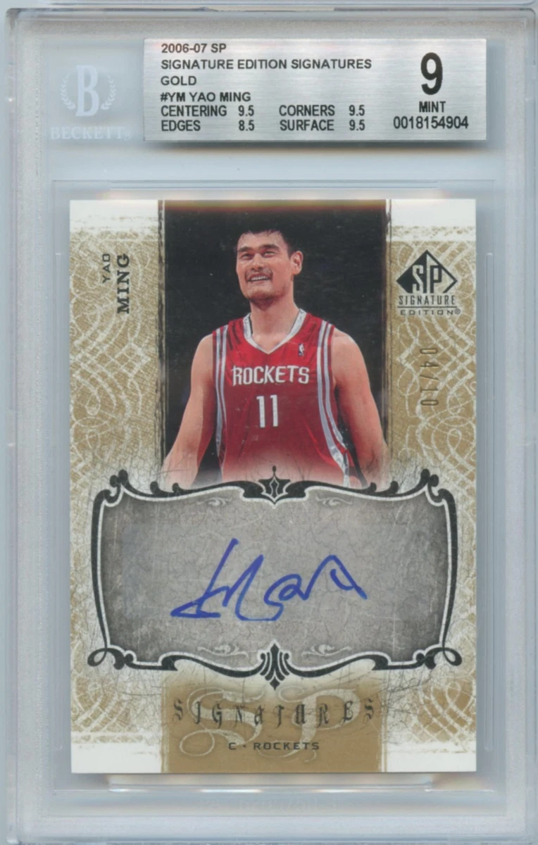 その他 UD GLASS Yao Ming auto Yao Ming 10 Graded Basketball Autographed Sports Trading Cards