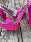 JESSICA RICH Neon Pink Satin High Heels Size 40 — photo 7
