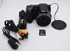 Nikon Coolpix L820 16,0 megapixel fotocamera digitale pacchetto nero - completamente testato funzionante