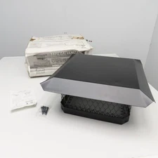 Shelter SC1313 Black Powder Coat Finish Square Screened Chimney Cover 13" x 13"