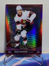 2024-25 O-Pee-Chee PLATINUM Hockey DRAKE BATHERSON #137 RED PRISM SP 056/199
